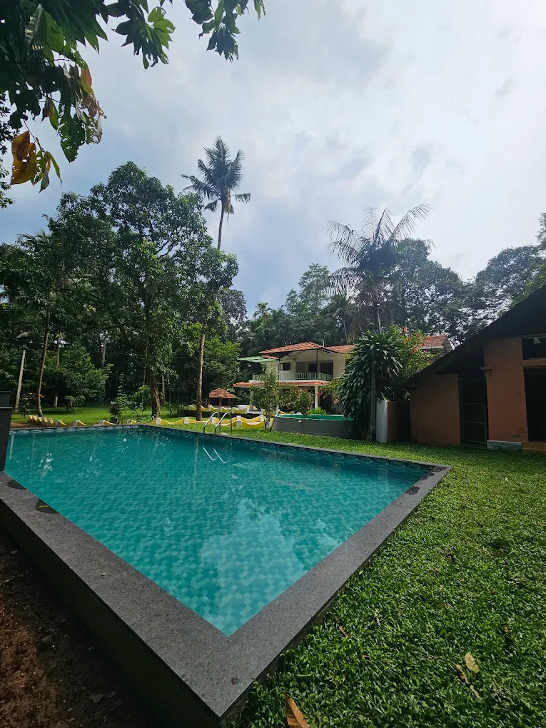 Private swimming pool at Thekkan's Haven